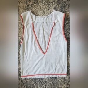 VIMMIA open Back Yoga Sporty Tank Top Orange Trim